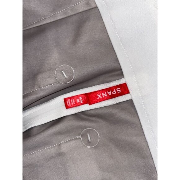 SPANX White High Rise Ankle Slim Straight Pants Size Medium - Picture 5 of 9